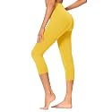 GAYHAY High Waisted Capri Leggings for Women - Soft Slim Yoga Pants for Running Cycling Workout