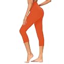 GAYHAY High Waisted Capri Leggings for Women - Soft Slim Yoga Pants for Running Cycling Workout