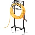 Gayuteay Garden Water Hose Holder with Storage Basket for Outside