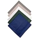 GBS Men's Cotton Handkerchiefs in Solid Assorted Color with Stripe