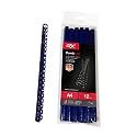 GBC Plastic Binding Combs 21R 14.0mm with 125 Sheet Capacity, Blue (Pack of 12)