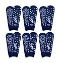 GBM Geckos - Double Tread Non-Slip Safety Socks for Hospital or Yoga - 6 Pairs