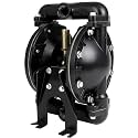 GCCSJ Air Operated Double Diaphragm Pump 1 inch Inlet/Outlet Pneumatic Chemical QBY4-25L 31 GPM Dual Diaphram Polypropylene Nitrile Rubber by Stainless Steel Iron 115 PSI
