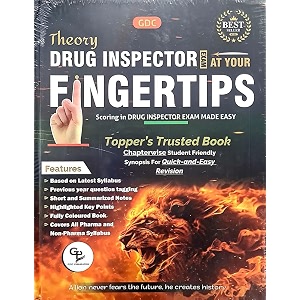gdc drug inspector exam at your tips theory book - scoring in drug inspctor exam made easy - new latest 2025-26 edition