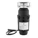 GE Disposall Continuous Feed 1/2 HP Motor Garbage Disposer, Good for Grinding: Cooked Meat, Beans, & Seeds, Universal 3 Bolt Install & Power Cord Included, Recommended for 2-4 Person Homes, GFC565W