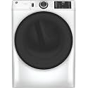 GE GFD55ESSNWW 28" Front Load Electric Dryer with 7.8 cu. ft. Capacity Built-in WiFi HE Sensor Dry and Sanitize Cycle in White