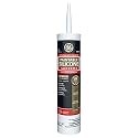 GE Supreme Paintable Silicone Caulk for Kitchen &amp; Bathroom, White, 9.5 fl oz Cartridge, 1 Pack - 100% Waterproof Silicone Sealant, 7X Stronger Adhesion, Shrink &amp; Crack Proof