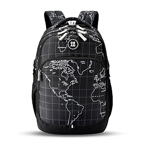 gear globe trotter backpack 173429l medium water resistant school bagcasual backpackdaypackkids bag for boysgirls black-grey