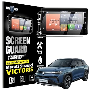 gear guard screen protector for maruti suzuki victoris infotainment system protection film  not a tempered glass 734inch