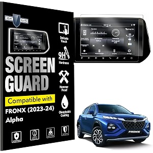 gear guard screen protector for maruti suzuki fronx car accessories 934inch infotainment system protection film - clear