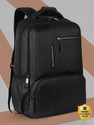 Gear Large 31 L Laptop Backpack Vintage 2 Anti Theft Faux Leather (Black)