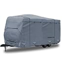 GEARFLAG Travel Trailer Cover Camper Cover Multi-Layers with Reinforced Windproof Side-Straps Anti-UV Water-Resistance Heavy Duty for Motorhome (Fits 15' - 17') - Ideal for rv & Trailer Covers
