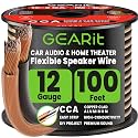 GEARit 12 Gauge Speaker Wire 100FT, 12/2 CCA Cable for Home Theater