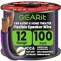 GEARit 12 Gauge Speaker Wire 100FT,12/2 Speaker Cable for Home &amp; Car Audio
