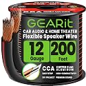 GEARit 12 Gauge Speaker Wire 200FT, 12/2 CCA Cable for Home Theater