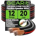 GEARit 12 Gauge Speaker Wire 20FT, 12/2 CCA Cable for Home Theater
