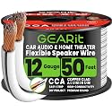 GEARit 12 Gauge Speaker Wire 50FT, 12/2 CCA Cable for Home Theater