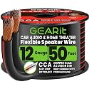 GEARit 12 Gauge Speaker Wire 50FT, 12/2 CCA Cable for Home Theater
