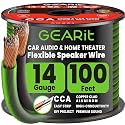 GEARit 14 Gauge Speaker Wire 100FT,14/2 Speaker Cable for Home &amp; Car Audio
