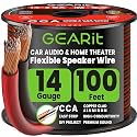 GEARit 14 Gauge Speaker Wire 100FT,14/2 Speaker Cable for Home &amp; Car Audio