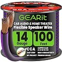GEARit 14 Gauge Speaker Wire 100FT,14/2 Speaker Cable for Home &amp; Car Audio