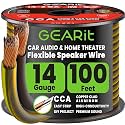 GEARit 14 Gauge Speaker Wire 100FT,14/2 Speaker Cable for Home &amp; Car Audio