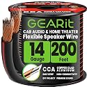 GEARit 14 Gauge Speaker Wire 200FT,14/2 Speaker Cable for Home &amp; Car Audio