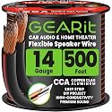 GEARit 14 Gauge Speaker Wire 500FT,14/2 Speaker Cable for Home &amp; Car Audio