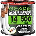 GEARit 14 Gauge Speaker Wire 500FT,14/2 Speaker Cable for Home &amp; Car Audio