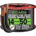 GEARit 14 Gauge Speaker Wire 50FT,14/2 Speaker Cable for Home &amp; Car Audio