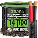 GEARit Speaker Wire 14 Gauge 100 ft, UL CL3 Rated 14 Gauge Wire Copper Wire