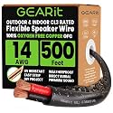 GEARit Speaker Wire 14 Gauge OFC 500 Feet,UL CL3 Rated 14 Gauge Wire Copper