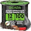 GEARit Outdoor Speaker Wire 12 Gauge 100FT,in Wall Speaker Wire CL3 Rated