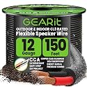 GEARit Outdoor Speaker Wire 12 Gauge 150FT,in Wall Speaker Wire CL3 Rated