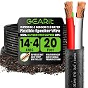 GEARit 14/4 Direct Burial Speaker Wire 14 Gauge 20 ft,UL CL3 Rated Outdoor