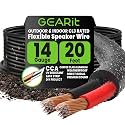 GEARit Outdoor Speaker Wire 14 Gauge 20FT,in Wall Speaker Wire CL3 Rated