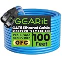 GEARit Shielded CAT6 Ethercon Cable 100ft Blue EtherCON-Compatible