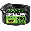 GEARit Shielded CAT6 Ethercon Cable 250ft Black EtherCON-Compatible