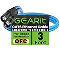 GEARit Shielded CAT6 Ethercon Cable 3ft Blue EtherCON-Compatible
