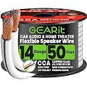GEARit Speaker Wire 14 Gauge 50 FT,14/2 Speaker Cable for Home &amp; Car Audio