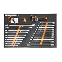 GEARWRENCH 44 Pc 90T Combination Ratcheting Wrench &amp; Hex Key Set | 86528