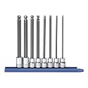 GEARWRENCH 8 Pc 3/8" Drive Long Ball End Hex Bit Socket Set, Metric | 80573