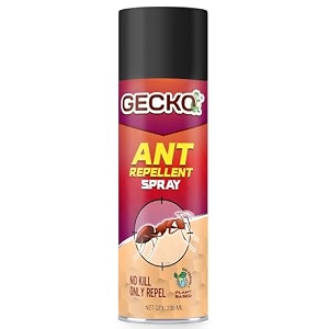 gecko ant repellent spray 200 ml  100 herbal anti ant spray for home and kitchen baby-safe pet-friendly red ants repellent red ant repellent spray for home office  pack of 1 - formulation 30 x