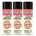 Gecko India's First Aerosol Based Herbal Lizard Spray Repellent Spray | Odour &amp; Chemical Free Spray | Eco-Friendly &amp; Biodegradable | 220ml (15 Days Protection) PK of 3 - Formulation 10X