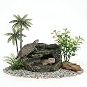 Gecko Tank Acccessories, Turtle Tank Accessories, Perfect Tortoise Hide Fish Tank Decor for Betta, Fish, Snake Hide, Professional Turtle Basking Platform (Medium)