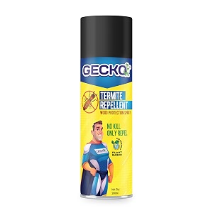 gecko termite repellent spray  100 herbal termite spray for furniture  wood preservative and termite borer insect repellant spray for home kitchen and offices  pack of 1 - formulation 30 x