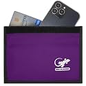 Gecko Travel Tech Faraday Bag Anti-Tracking GPS RFID Car Key Signal Blocker Wallet Shielding Pouch Protective Case for Cell Phone Car Key FOB, Data Privacy, Electronic Device Security (PURPLE)