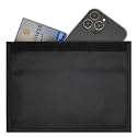 Gecko Travel Tech Faraday Bag Anti-Tracking GPS RFID Car Key Signal Blocker Wallet Shielding Pouch Protective Case for Cell Phone Car Key FOB, Data Privacy, Electronic Device Security (-BLANK- BLACK)