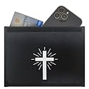 Gecko Travel Tech Faraday Bag Anti-Tracking GPS RFID Car Key Signal Blocker Wallet Shielding Pouch Protective Case for Cell Phone Car Key FOB, Data Privacy, Electronic Device Security (CROSS GLOW)