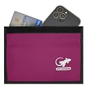 Gecko Travel Tech Faraday Bag Anti-Tracking GPS RFID Car Key Signal Blocker Wallet Shielding Pouch Protective Case for Cell Phone Car Key FOB, Data Privacy, Electronic Device Security (PINK - NYLON)